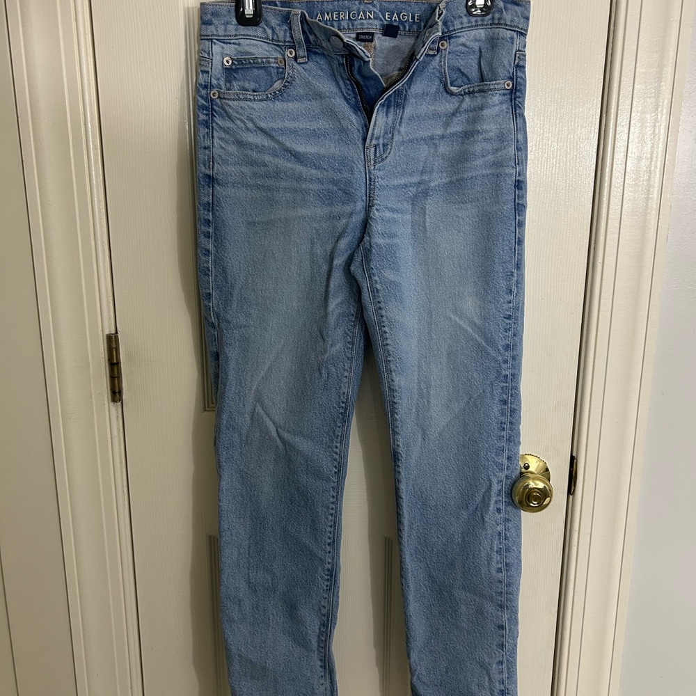 American Eagle Outfitters Women's Sky Blue Skinny Jeans